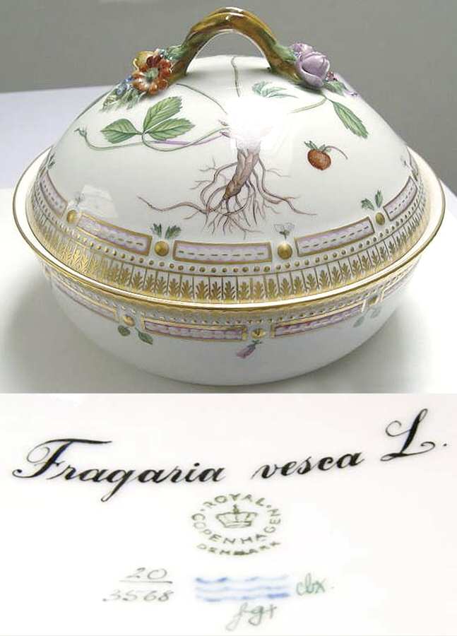 Flora Danica (1961 To Current) Round Covered Vegetable-Fragaria vesca L