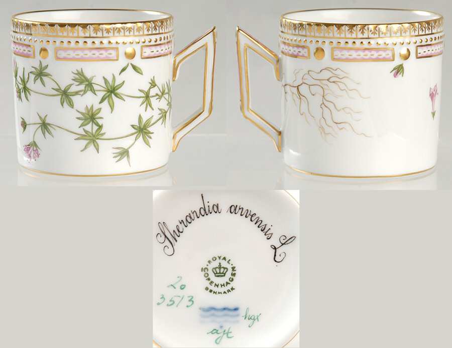 Flora Danica (1961 To Current) Chocolate Cup-Sherardia arvensis L