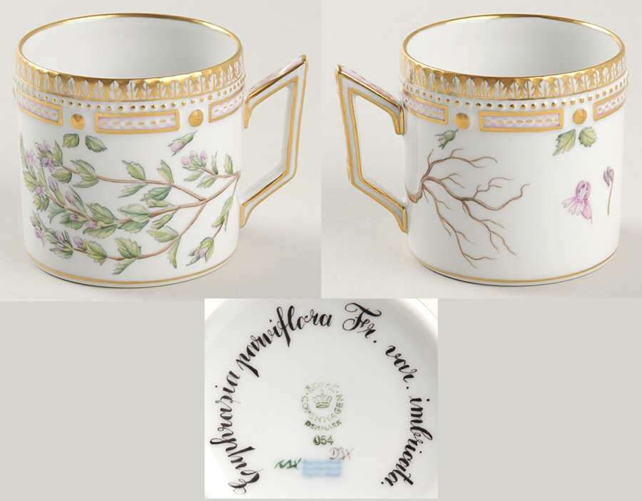Flora Danica (1961 To Current) Chocolate Cup-Euphrasia parviflora Fr var imbricat
