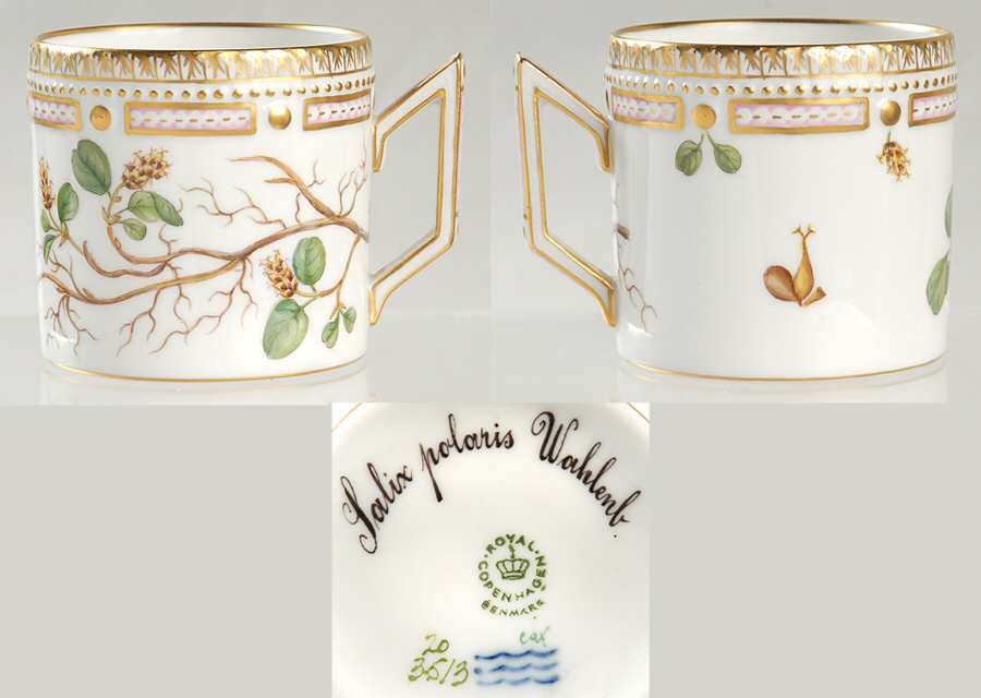 Flora Danica (1961 To Current) Chocolate Cup-Salix polaris Wahlenb