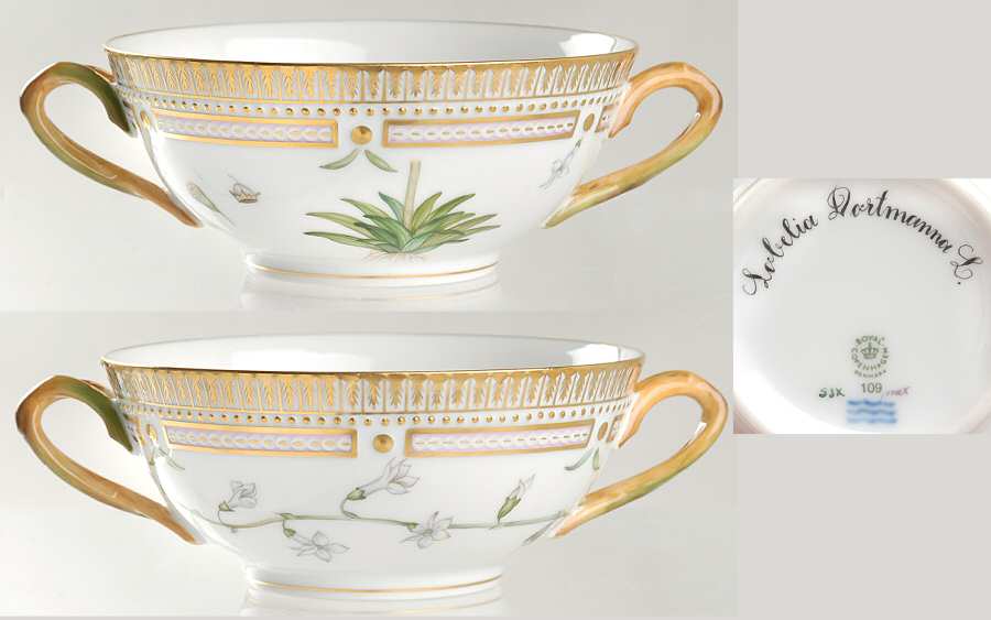 Flora Danica (1961 To Current) Flat Cream Soup Bowl-Lobelia Dortmanna L