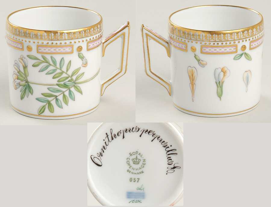 Flora Danica (1961 To Current) Flat Demitasse Cup-Ornithopus perpusillus L