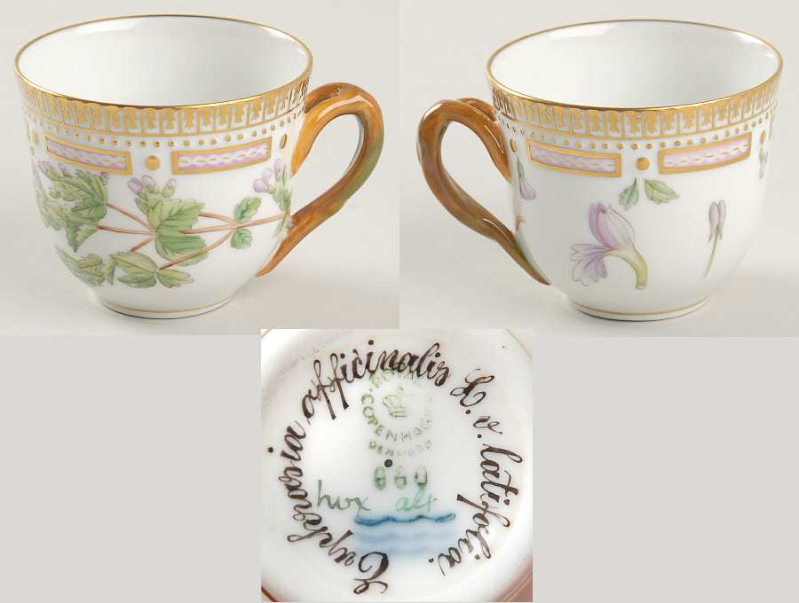 Flora Danica (1961 To Current) Flat Demitasse Cup-Euphrasia officinalis L var lat