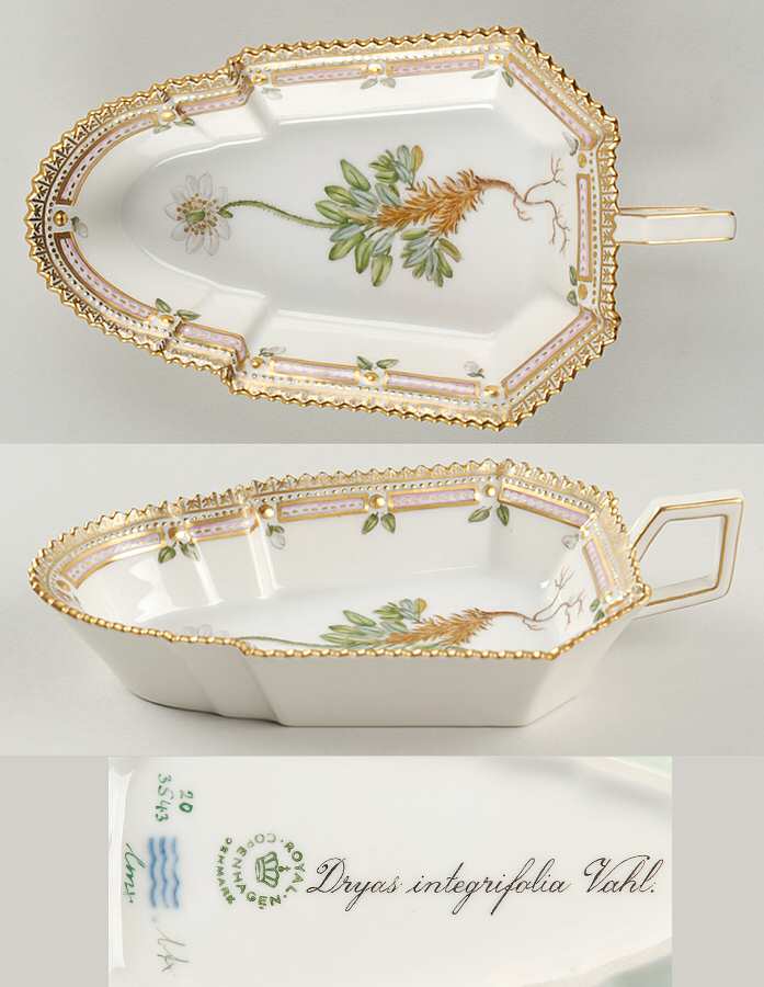 Flora Danica (1961 To Current) 7" Pickle/Accent Dish-Dryas integrifolia Vahl