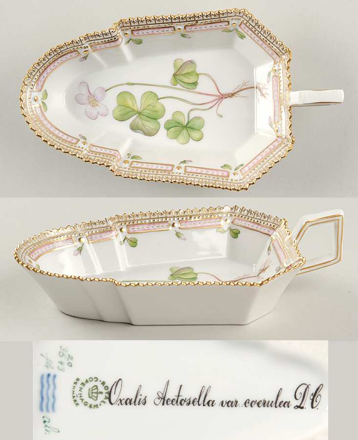 Flora Danica (1961 To Current) 7" Pickle/Accent Dish-Oxalis Aeetosella var coerul