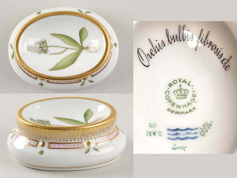 Flora Danica (1961 To Current) Salt Cellar-Orchis bulbis fibrosis etc