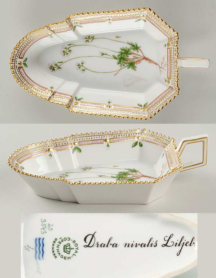 Flora Danica (1961 To Current) 7" Pickle/Accent Dish-Draba nivalis Liljeb