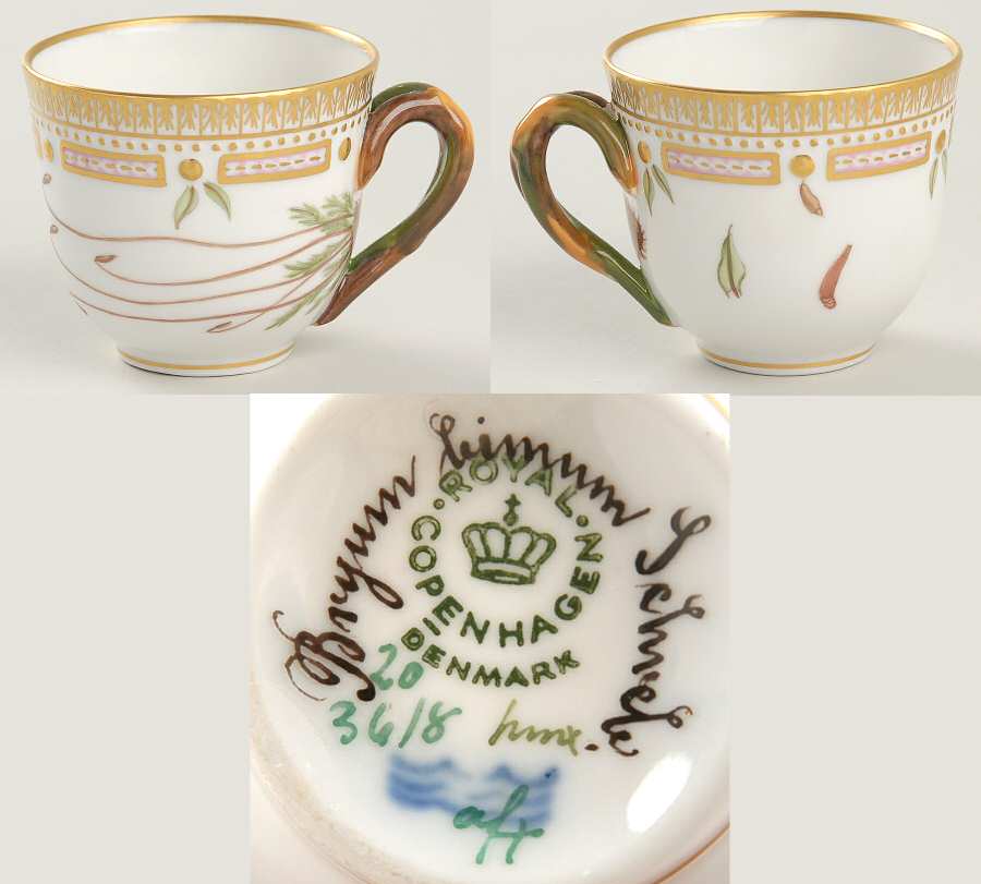 Flora Danica (1961 To Current) Flat Demitasse Cup-Bryum bimum Schreb