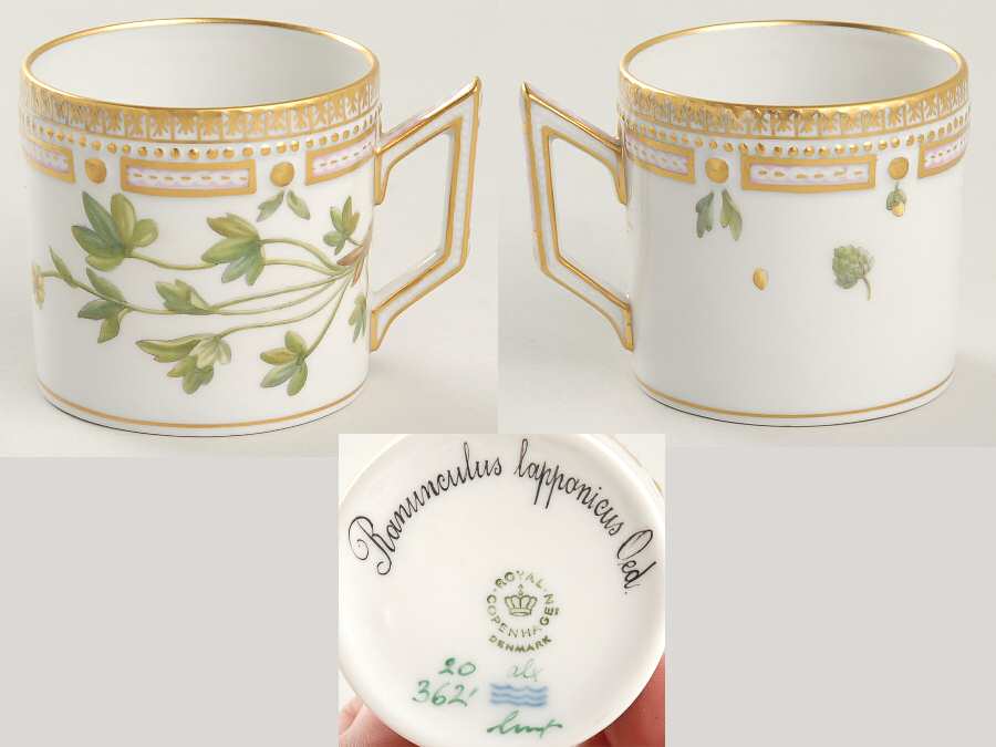 Flora Danica (1961 To Current) Flat Demitasse Cup-Ranunculus lapponicus Oed
