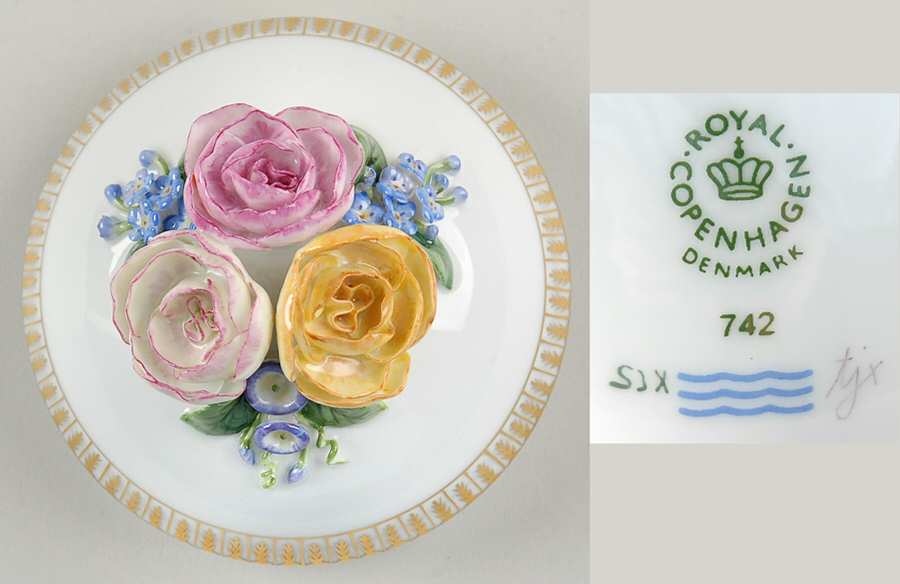 Flora Danica (1961 To Current) Lid for 13" Large Covered Vase-Summer-No Decal