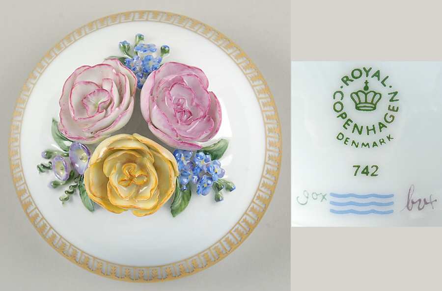 Flora Danica (1961 To Current) Lid for 13" Large Covered Vase-Spring-No Decal