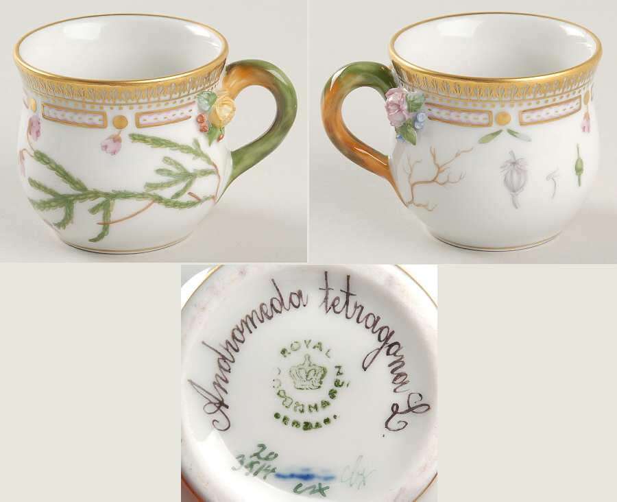 Flora Danica (1961 To Current) Round Custard Cup-Andromeda tetragona L