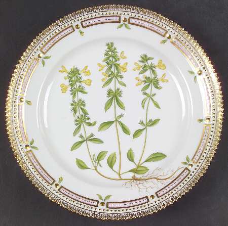 Flora Danica (1961 To Current) Luncheon Plate-Stachys annuus L