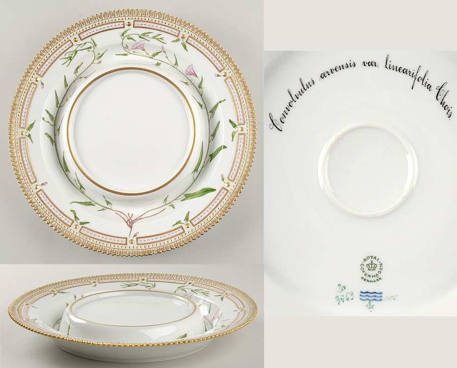 Flora Danica (1961 To Current) Tureen underplate-Convolvulus arvensis var lineari