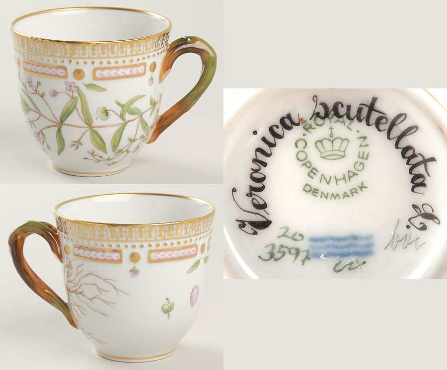 Flora Danica (1961 To Current) Flat Cup-Veronica scutellata L