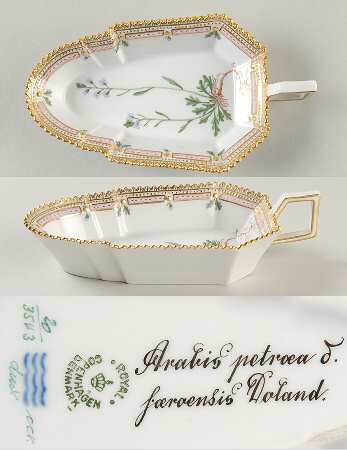 Flora Danica (1961 To Current) 7" Pickle/Accent Dish-Arabis petroea S. jaroenis D