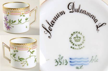 Flora Danica (1961 To Current) Chocolate Cup-Solanum Duleamara L.