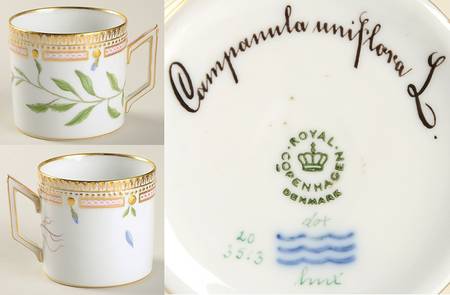Flora Danica (1961 To Current) Chocolate Cup-Campanula unifloral L.