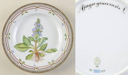 Flora Danica (1961 To Current) Dinner Plate-Ajuga genevensis L.