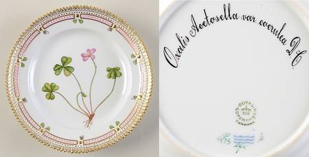 Flora Danica (1961 To Current) Salad Plate-Oxalis Acetosella L,