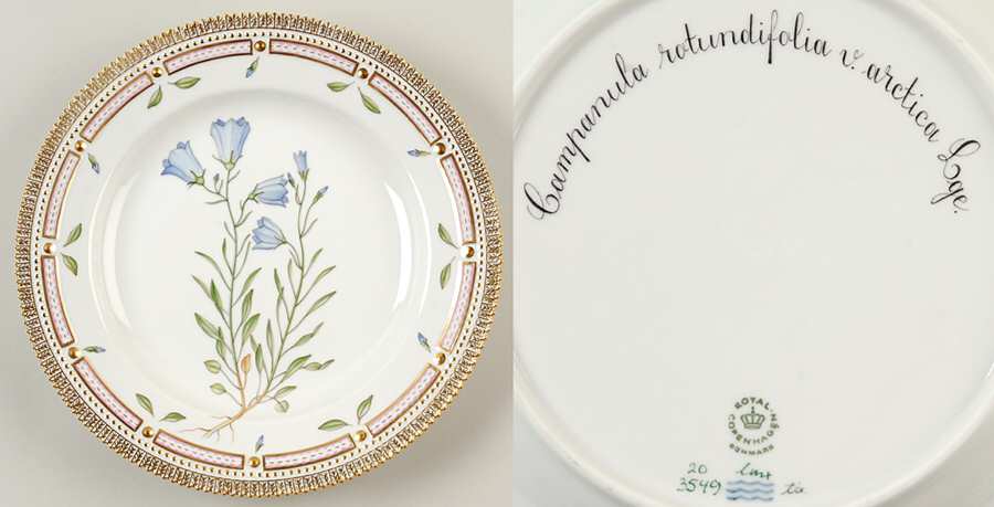 Flora Danica (1961 To Current) Dinner Plate-Campanula rotundifolia L.