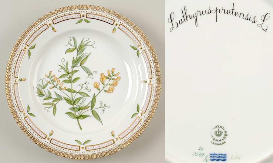 Flora Danica (1961 To Current) Dinner Plate-Lathyrus pratensis L