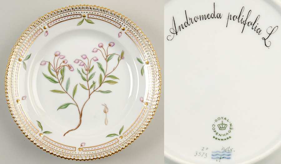 Flora Danica (1961 To Current) Salad Plate-Andromeda polifolia L