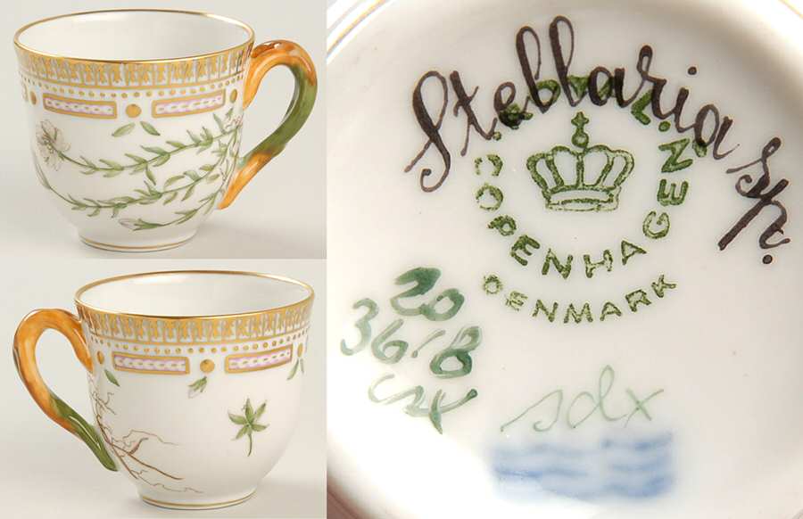 Flora Danica (1961 To Current) Flat Demitasse Cup-Stebbaria sp,