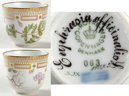 Flora Danica (1961 To Current) Demitasse Cup No Handles-Euphrasia officinalis L