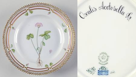 Flora Danica (1961 To Current) Dessert/Pie Plate-Oxalis Acetosella L.