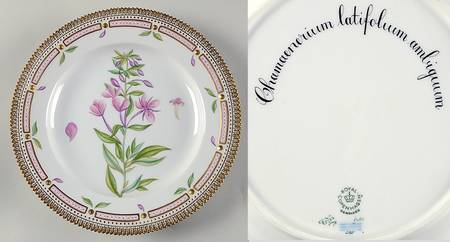 Flora Danica (1961 To Current) Dinner Plate-Chamaenerium latifobum ambiguum