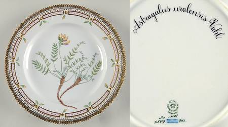 Flora Danica (1961 To Current) Dinner Plate-Astragalus uralensis Vahl