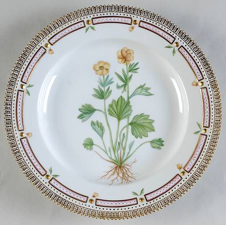 Flora Danica (1961 To Current) Dinner Plate-Ranunculus altaicus Laxm