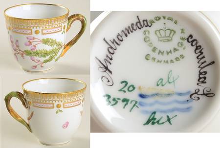 Flora Danica (1961 To Current) Flat Cup-Andromeda coerulea L.