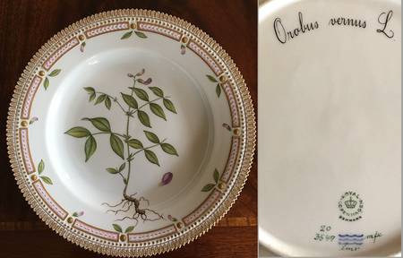 Flora Danica (1961 To Current) Dinner Plate-Orobus vernus L