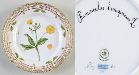 Flora Danica (1961 To Current) Salad Plate-Ranunculus lanuginosus L