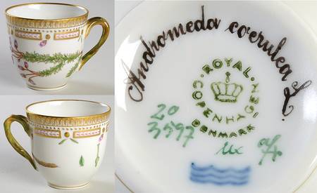 Flora Danica (1961 To Current) Flat Cup-Andromeda coerulea L.