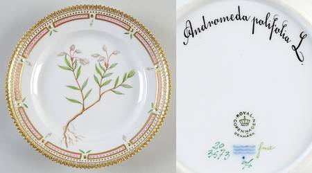 Flora Danica (1961 To Current) Salad Plate-Andromeda polifolia L