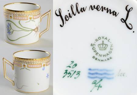 Flora Danica (1961 To Current) Chocolate Cup-Scilla verna L.