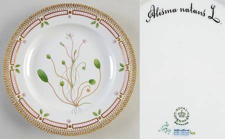 Flora Danica (1961 To Current) Dinner Plate-Alisma natans L