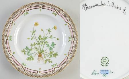 Flora Danica (1961 To Current) Dinner Plate-Ranunculus bulbosus L.