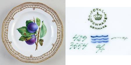 Flora Danica (1961 To Current) Fruit Service Plate