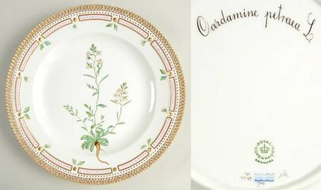 Flora Danica (1961 To Current) Dinner Plate-Cardamine patraea L