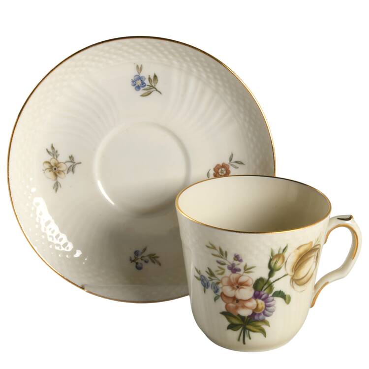 Frijsenborg Flat Demitasse Cup & Saucer Set
