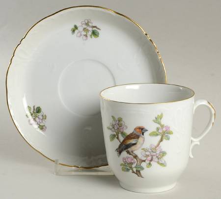 Garden Song Flat Cup & Saucer Set
