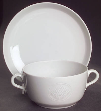 Gemma Cream Soup Bowl & Saucer Set
