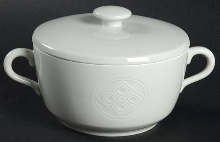 Gemma Cream Soup Bowl & Saucer Set with Lid