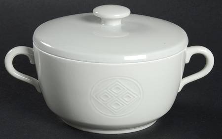 Gemma Cream Soup Bowl & Lid Set