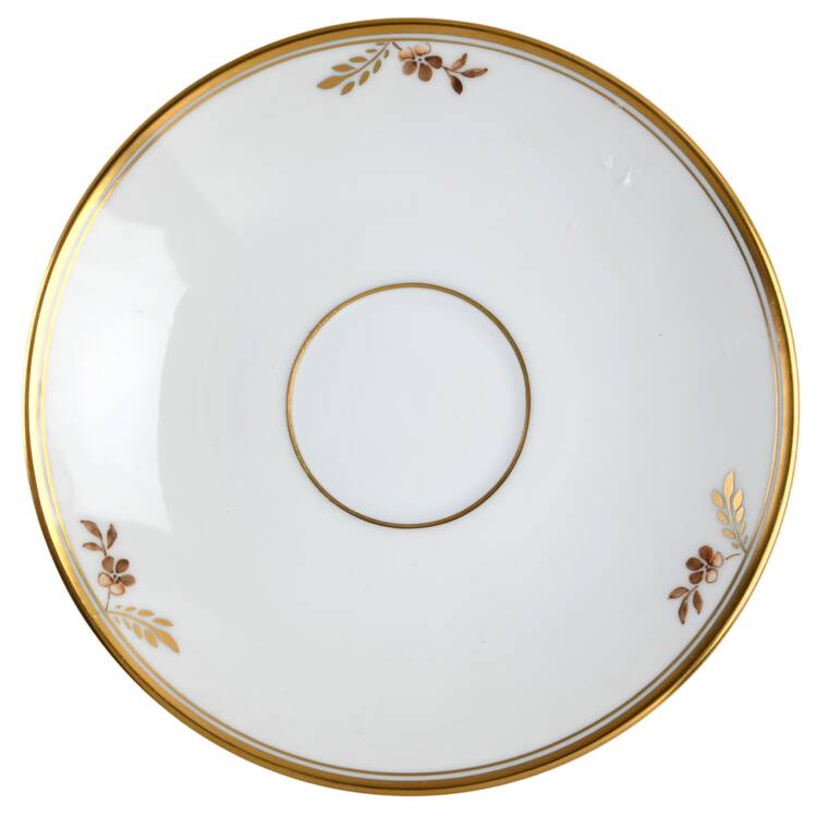 Golden Basket Saucer for Flat Cup