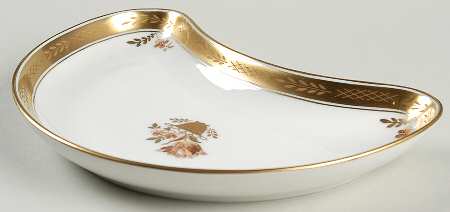Golden Basket Crescent Salad Plate